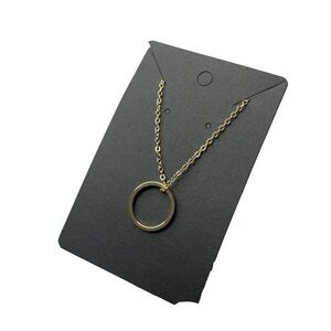 Gold ring necklace